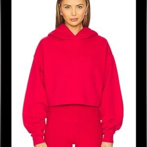 ALO Bae Hoodie in Bold Red